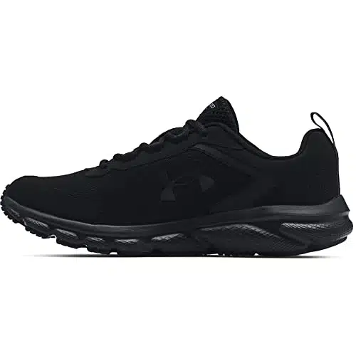 Under Armour mens Charged Assert Running Shoe, Black (Black, X Wide US