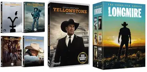 mosso YELLOWSTONE DVD Set Seasons and Longmire Complete DVD