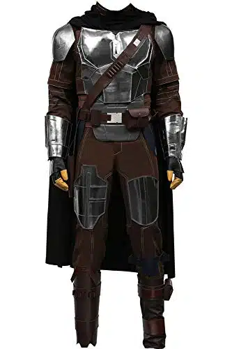 Din Djarin Costume Adult Battle Suit for Hunter Cosplay Halloween Outfit (Men, Medium)