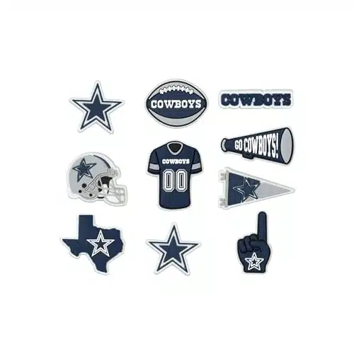 FOCO Dallas Cowboys NFL Team Clog Shoe Charms   Pack