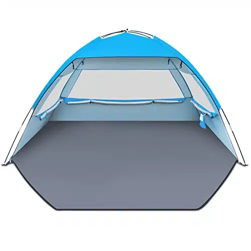 Gorich Beach Tent, UV Sun Shelter Lightweight Beach Sun Shade Canopy Cabana Beach Tents Fit Person