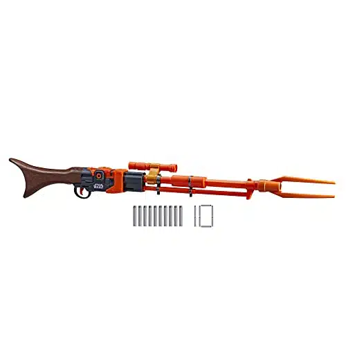 NERF Star Wars Amban Phase Pulse Blaster, The Mandalorian, Scope, Official Elite Darts, Breech Load, Inches Long (Amazon Exclusive)