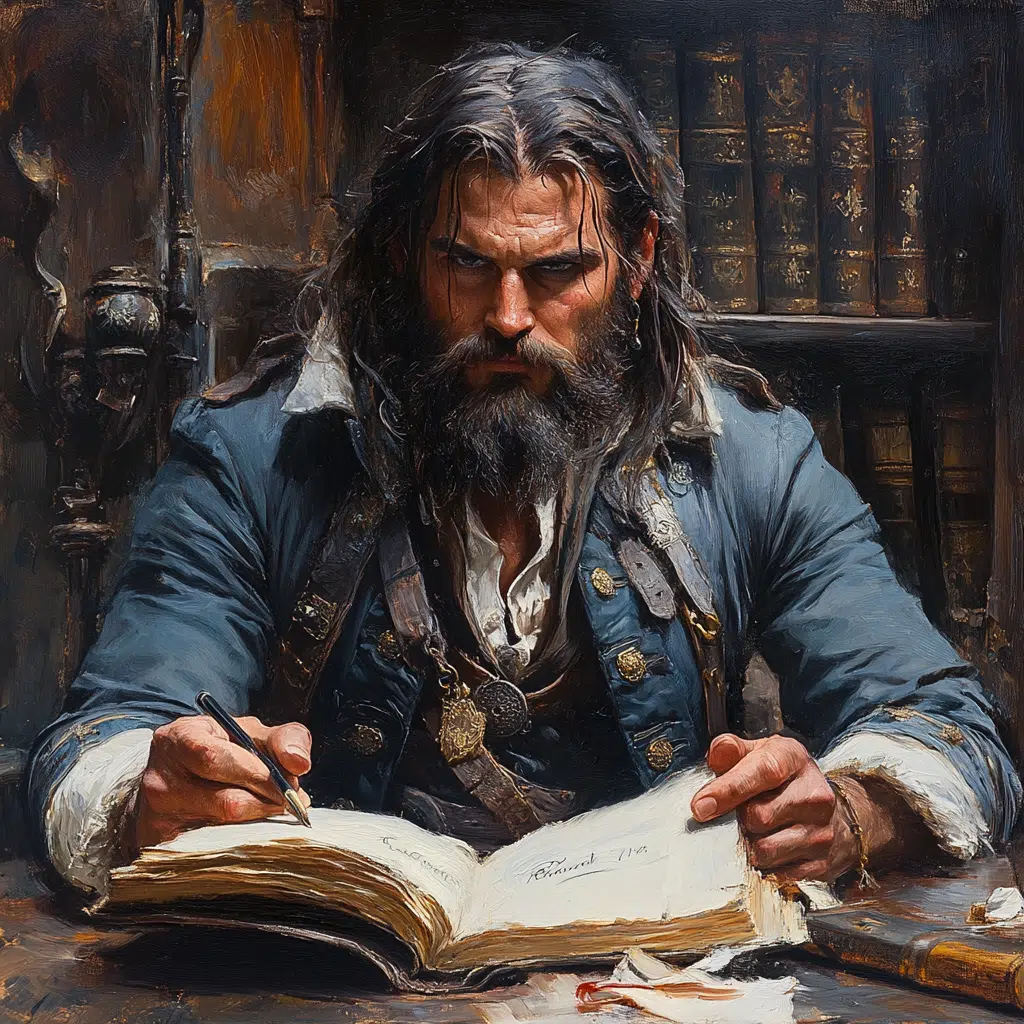 blackbeard writing