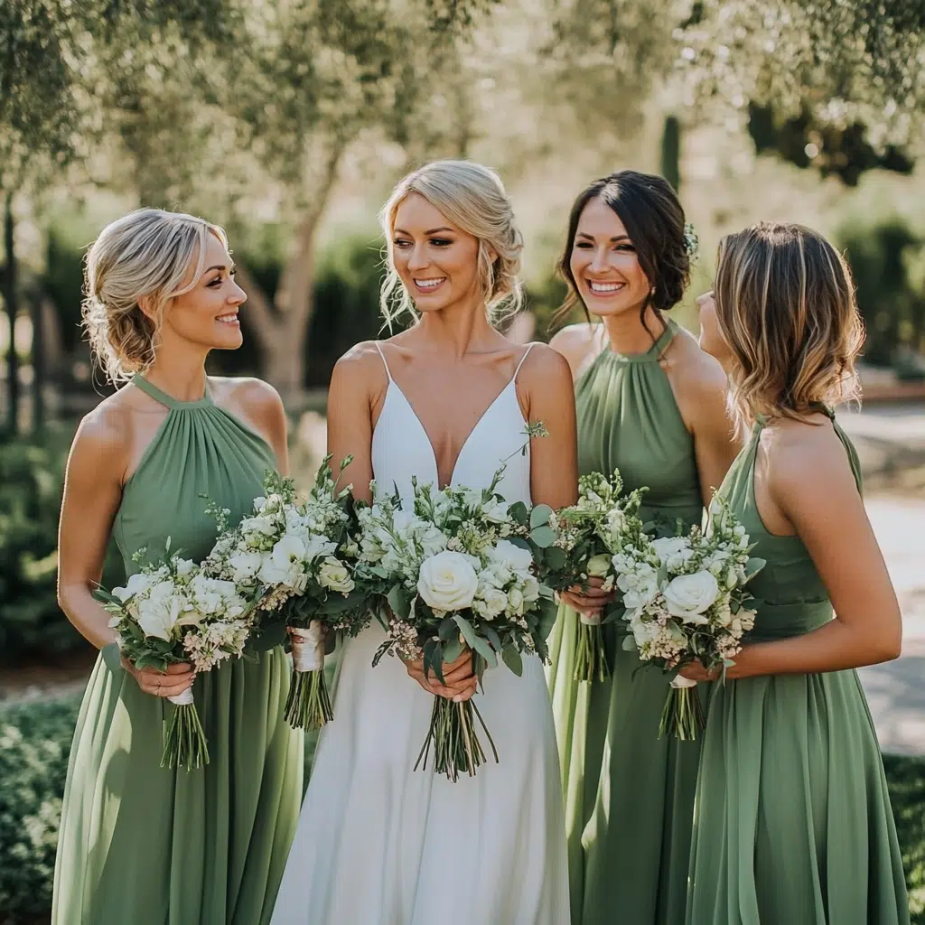 sage green bridesmaid dresses